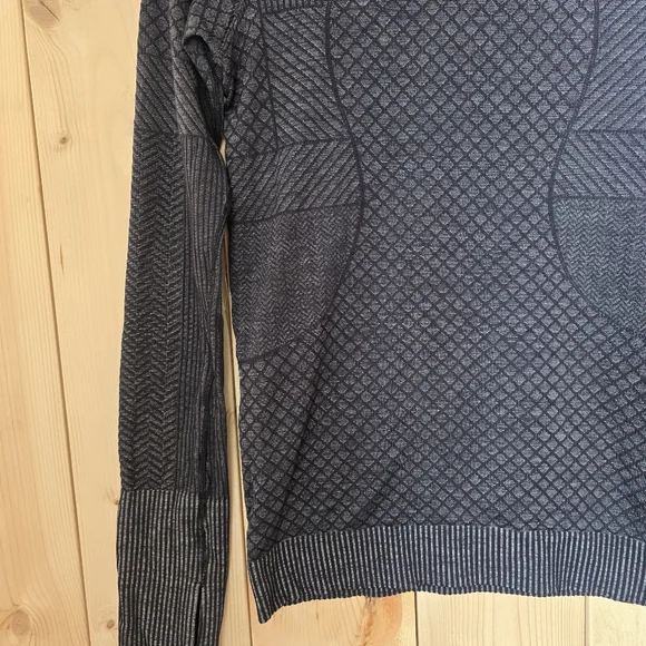 Lululemon Rest Less Dark Grey Strechy Hoodie Size 4 - Picture 4 of 9